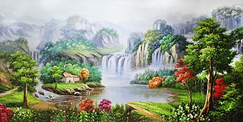 Landscape Oil Painting,80cm x 160cm,wjh6175003-x