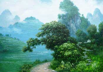 Landscape Oil Painting,35cm x 45cm,ymh6177009-x