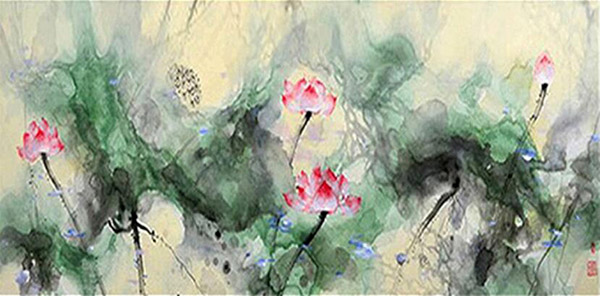 Floral Oil Painting,50cm x 100cm(19〃 x 39〃),ywn6279002-z