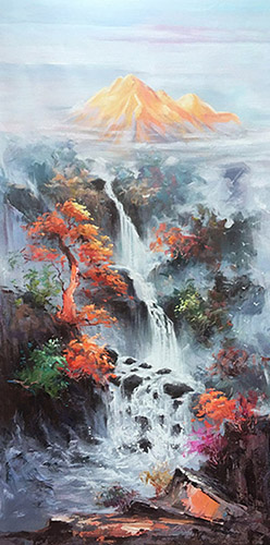 Landscape Oil Painting,80cm x 160cm(31〃 x 63〃),zmh6173007-z