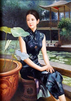 Portrait Oil Painting,40cm x 60cm,zmh6373005-x