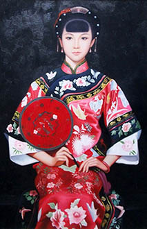 Portrait Oil Painting,40cm x 60cm,zmh6373006-x