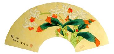Chinese Orchid Painting,65cm x 33cm,2411006-x