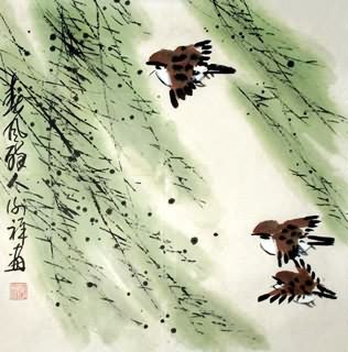 Chinese Other Birds Painting,33cm x 33cm,2399006-x