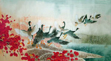 Chinese Other Birds Painting,97cm x 180cm,2617055-x
