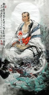 Chinese Other Buddha Painting,69cm x 138cm,3447009-x