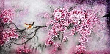 Chinese Other Flowers Painting,66cm x 136cm,2319085-x