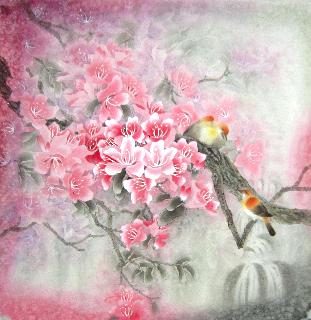 Chinese Other Flowers Painting,68cm x 68cm,2319086-x
