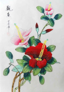 Chinese Other Flowers Painting,28cm x 35cm,2336083-x