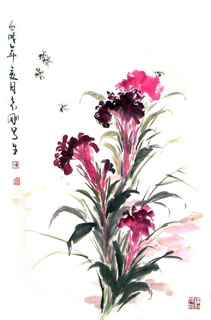 Chinese Other Flowers Painting,69cm x 46cm,2360059-x