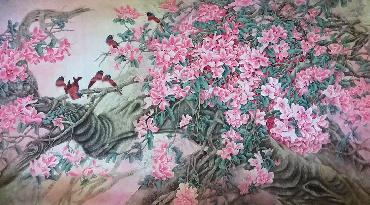 Chinese Other Flowers Painting,97cm x 180cm,2387086-x