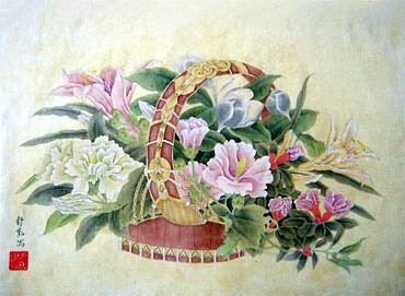 Chinese Other Flowers Painting,34cm x 46cm,2405012-x