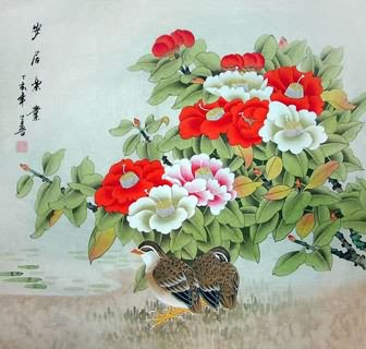 Chinese Other Flowers Painting,69cm x 69cm,2617023-x