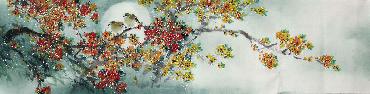 Chinese Other Flowers Painting,35cm x 136cm,jsc21077001-x