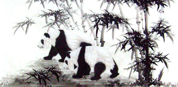 Panda,66cm x 136cm(26〃 x 53〃),4510002-z