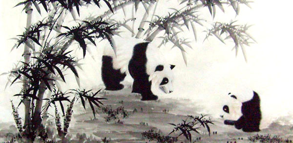 Panda,66cm x 136cm(26〃 x 53〃),4510004-z