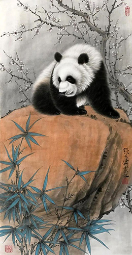 Panda,50cm x 100cm(19〃 x 39〃),zyt41227010-z