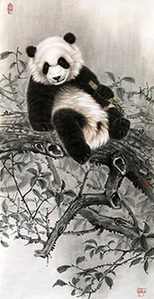 Chinese Panda Painting,50cm x 100cm,zyt41227022-x