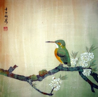 Chinese Peach Blossom Painting,50cm x 50cm,2395011-x