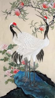 Chinese Peach Painting,70cm x 130cm,2426002-x