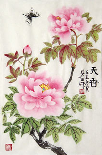 Chinese Peony Painting,69cm x 46cm,2388077-x