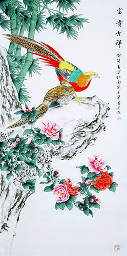 Pheasant,68cm x 136cm(27〃 x 54〃),nx21170021-z