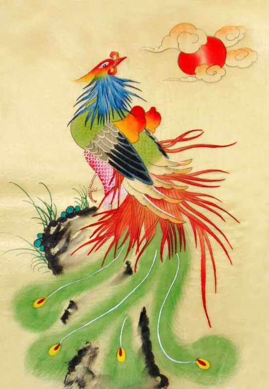 Chinese Phoenix Painting phoenix 2336115, 30cm x 40cm(12〃 x 16〃)