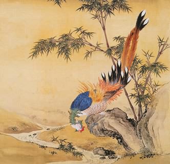Chinese Phoenix Painting,66cm x 66cm,2735005-x