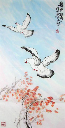 Pigeon,50cm x 100cm(19〃 x 39〃),2371008-z
