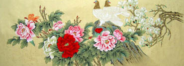 Chinese Pigeon Painting,70cm x 180cm,2629007-x
