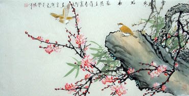 Chinese Plum Blossom Painting,50cm x 100cm,2327005-x