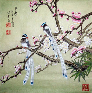 Chinese Plum Blossom Painting,40cm x 40cm,2336001-x