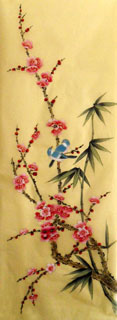 Chinese Plum Blossom Painting,40cm x 120cm,2336022-x