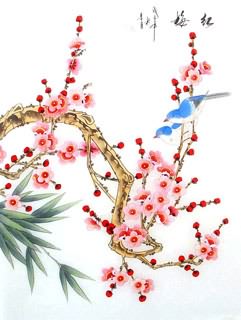 Chinese Plum Blossom Painting,55cm x 40cm,2336025-x