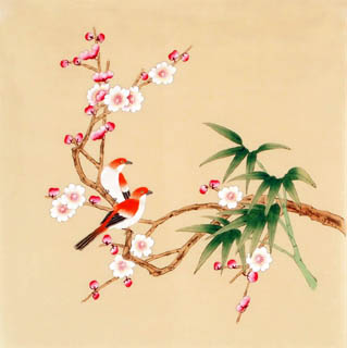 Chinese Plum Blossom Painting,40cm x 40cm,2340023-x
