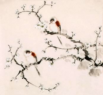 Chinese Plum Blossom Painting,40cm x 40cm,2340050-x