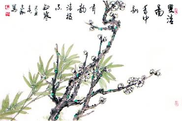 Chinese Plum Blossom Painting,69cm x 46cm,2360022-x