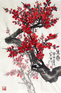 Chinese Plum Blossom Painting,69cm x 46cm,2388111-x