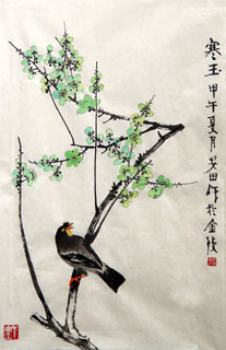 Chinese Plum Blossom Painting,69cm x 46cm,2388114-x