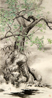 Chinese Plum Blossom Painting,95cm x 185cm,2388136-x