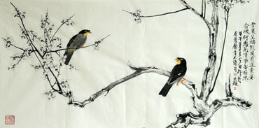 Chinese Plum Blossom Painting,58cm x 112cm,2388138-x