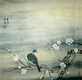 Chinese Plum Blossom Painting,50cm x 50cm,2395004-x