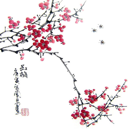Plum Blossom,33cm x 33cm(13〃 x 13〃),2396002-z