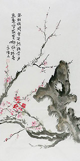Chinese Plum Blossom Painting,50cm x 100cm,2407042-x