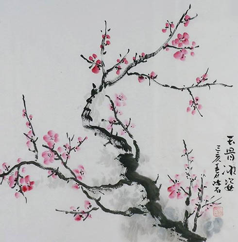 Plum Blossom,50cm x 50cm(19〃 x 19〃),2407051-z