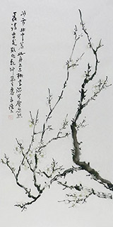 Chinese Plum Blossom Painting,50cm x 100cm,2407054-x