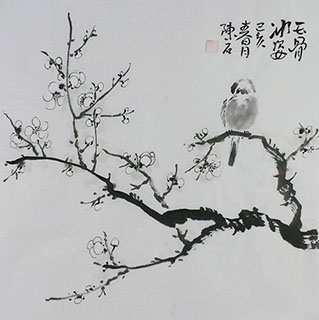 Chinese Plum Blossom Painting,50cm x 50cm,2407065-x