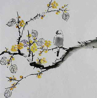 Chinese Plum Blossom Painting,50cm x 50cm,2407079-x