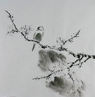 Chinese Plum Blossom Painting,50cm x 50cm,2407088-x