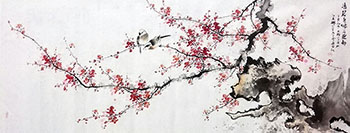 Chinese Plum Blossom Painting,70cm x 180cm,dyc21099004-x